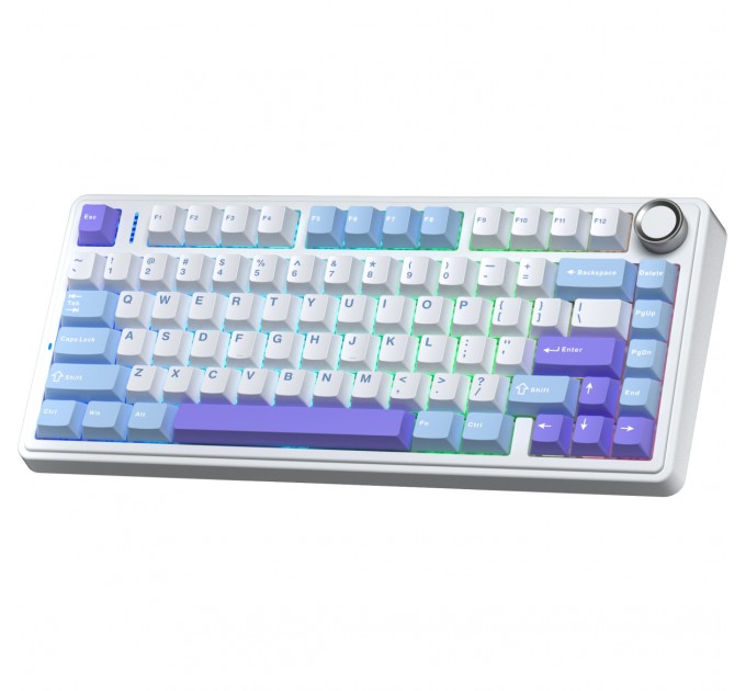 Клавіатура Aula F75 Gasket Reaper Wireless/Bluetooth/USB UA Purple (6978080501479)