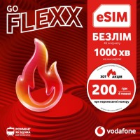 Стартовий пакет Vodafone FLEXX GO (VFUIPRP10100001__S) Стартовий пакет Vodafone FLEXX GO (VFUIPRP10100001__S)