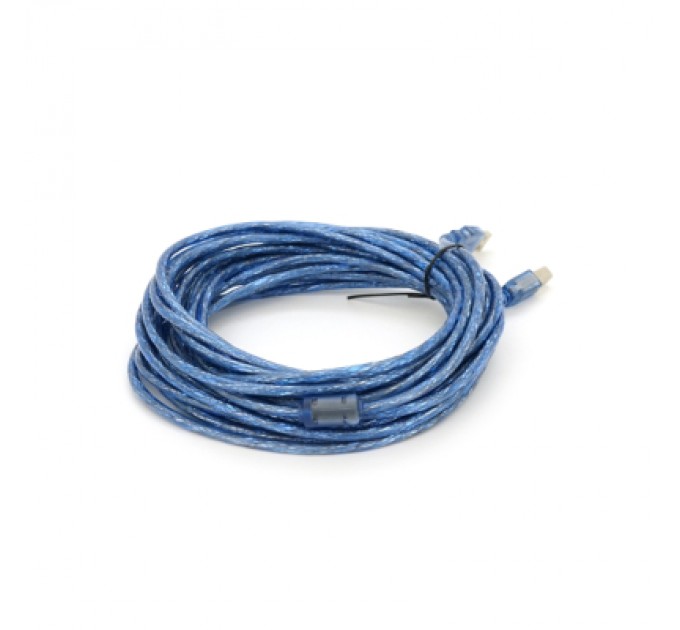 Voltronic Кабель для принтера USB 2.0 AM/BM 10.0m ferrite blue Voltronic (YT-AM/BM-10TBL)