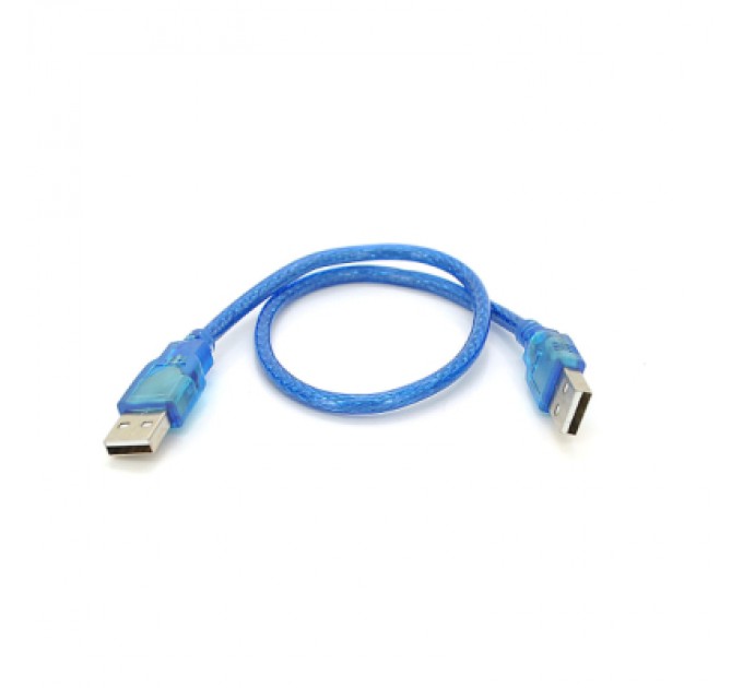Ritar Дата кабель USB 2.0 AM/AM 0.3m blue Ritar (YT-AM/AM-0.3TBL)