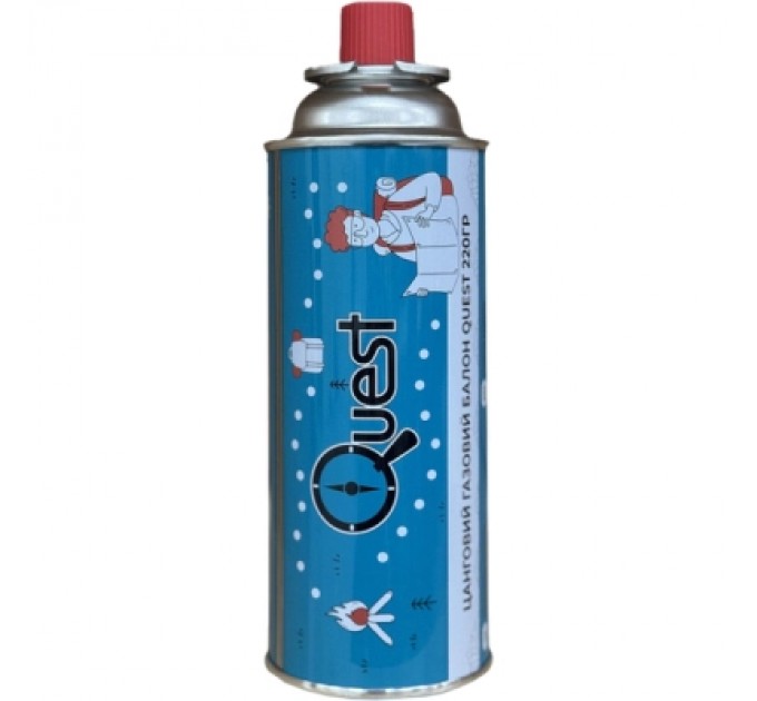 Газовий балон Quest 220 г цангове з'єднання (Q-G220)