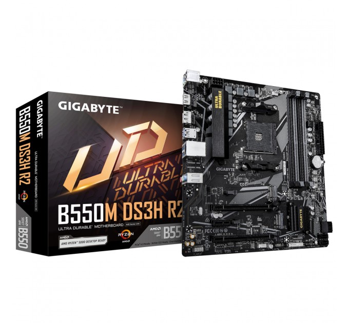 GIGABYTE Материнська плата Gigabyte B550M DS3H R2 Socket AM4