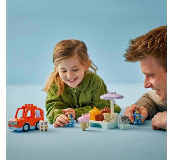 LEGO Конструктор LEGO DUPLO Bluey Подорож із морозивом із Блуї (10458)