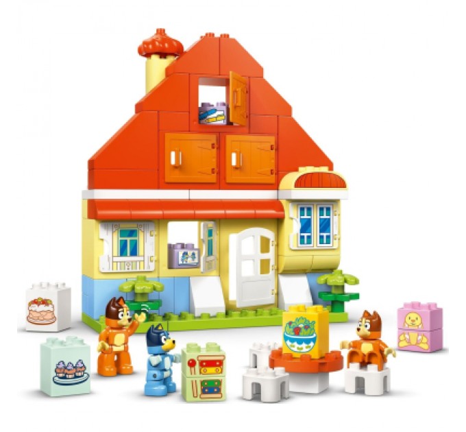 LEGO Конструктор LEGO DUPLO Bluey Родинний дім Блуї із грою на запам'ятовування (10459)