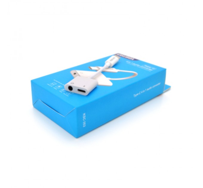 iKAKU Перехідник USB-C 2-in-1 Audio Adapter USB-C + 3.5mm iKAKU (KSC-353-TC)