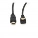 Merlion Кабель мультимедійний HDMI M to HDMI M 1.5m V1.4 90° corner black Merlion (YT-HDMI(M)/(M)HS-1.5m-90°)