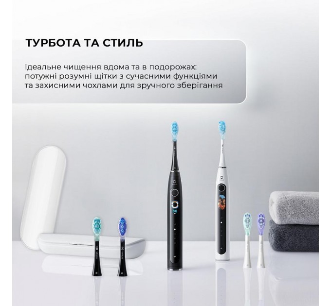 Oclean Електрична зубна щітка Oclean X Pro 20 S Duo Set White+Black