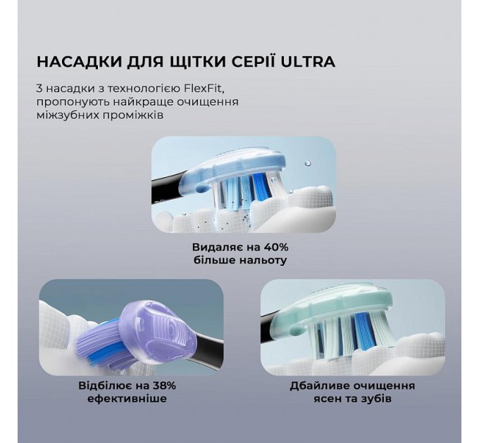 Oclean Електрична зубна щітка Oclean X Pro 20 Set Electric Toothbrush Black