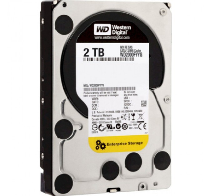 WD Жорсткий диск для сервера SAS 3.5" 2TB WD (WD2000FYYG)