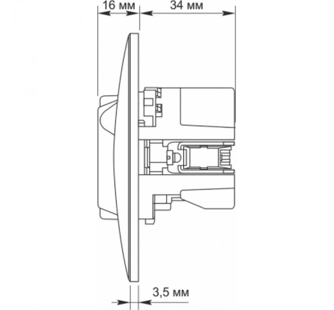 Videx Розетка Videx VF-BNSK1GUC-SS