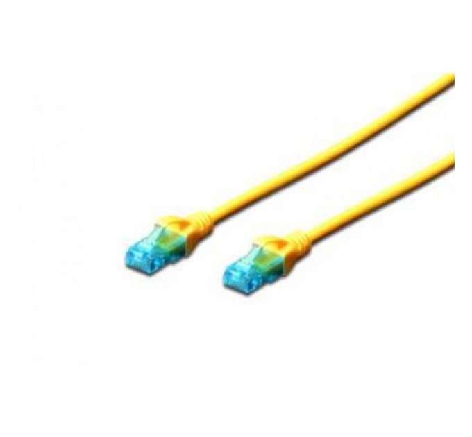 Digitus Патч-корд 5м, UTP, cat.5e, AWG 26/7, CCA, PVC, yellow Digitus (DK-1512-050/Y)