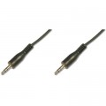 Digitus Кабель мультимедійний 3.5mm M to 3.5mm M 2.5m black Digitus (AK-510100-025-S)