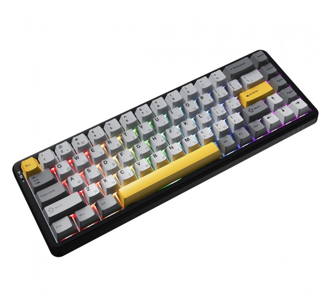 Клавіатура бездротова Ajazz AK680 Max (8+8K) Magnetic Switch Black (AK680-M-BGY-A)