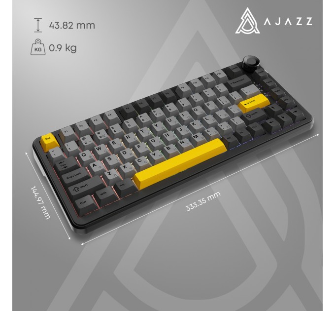 Ajazz Клавіатура бездротова Ajazz AK820 Max Plus Day Dream Switch Black (AK820MAX-DD-BGY)