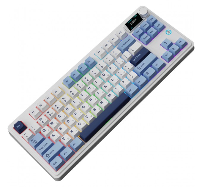 Клавіатура бездротова Ajazz AK870 Plus Murad Switch White (AK870-MU-BWD)