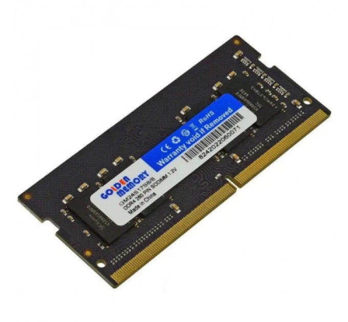 Golden Memory Модуль пам'яті для ноутбука SoDIMM DDR4 8GB 2400 MHz Golden Memory (GM24S17S8/8)
