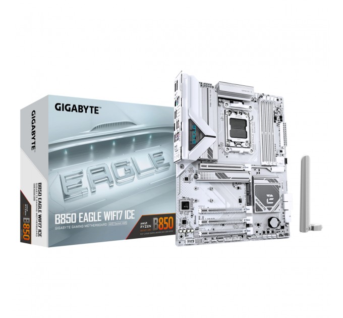 GIGABYTE Материнська плата Gigabyte B850 Eagle WiFi7 Ice Socket AM5