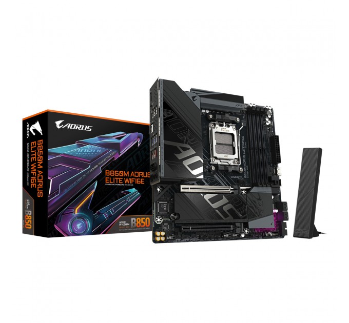 Материнська плата Gigabyte B850M Aorus Elite WiFi6E Socket AM5