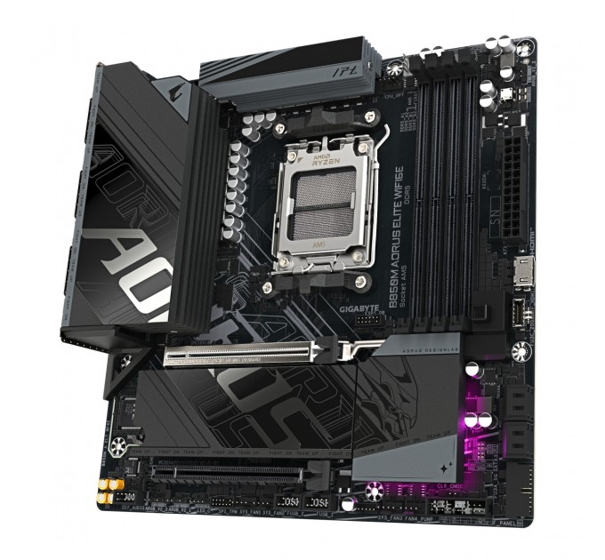 Материнська плата Gigabyte B850M Aorus Elite WiFi6E Socket AM5