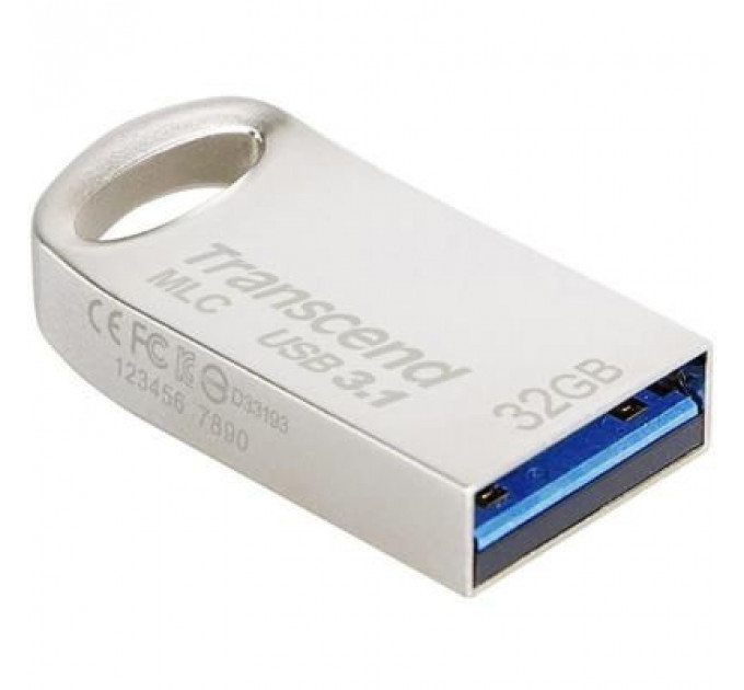 USB флеш накопичувач Transcend 32GB JetFlash 720 Silver Plating USB 3.1 (TS32GJF720S)