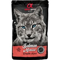 Вологий корм для кішок Alpha Spirit старше 1 року з лососем 85 г (8436586311544)