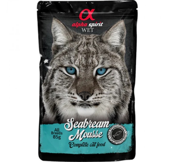 Alpha Spirit Вологий корм для кішок Alpha Spirit старше 1 року з дорадо 85 г (8436586311551)