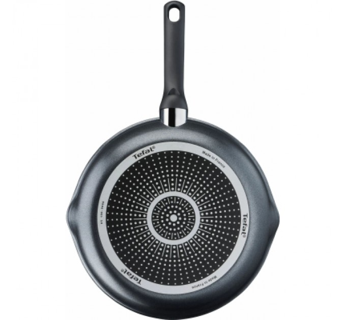 Сковорода Tefal Day by Day 20 см, з кришкою, алюміній, бакеліт, скло, чорний (B5580223UA)
