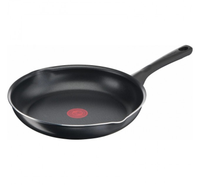Сковорода Tefal Day by Day 20 см, з кришкою, алюміній, бакеліт, скло, чорний (B5580223UA)