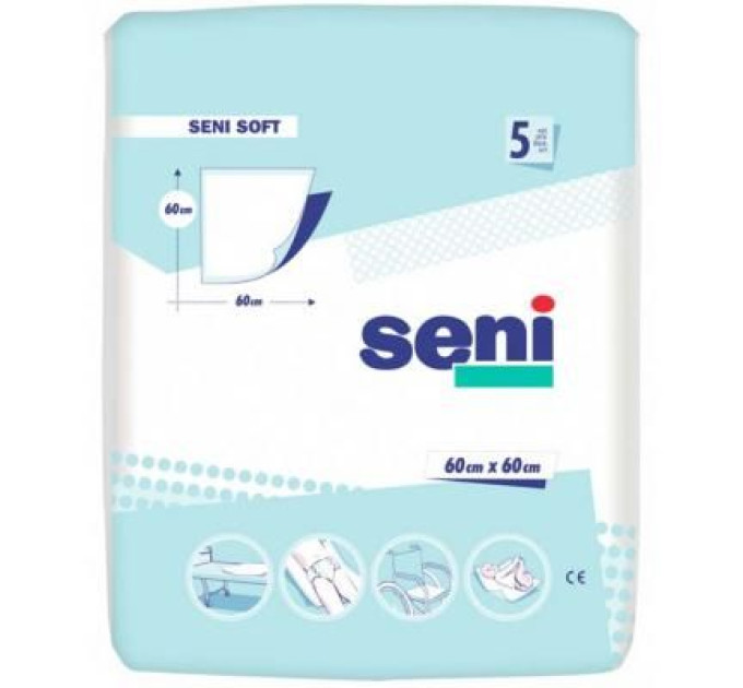 Seni Пелюшки для малюків Seni Soft 60x60 см 5 шт (5900516690311)