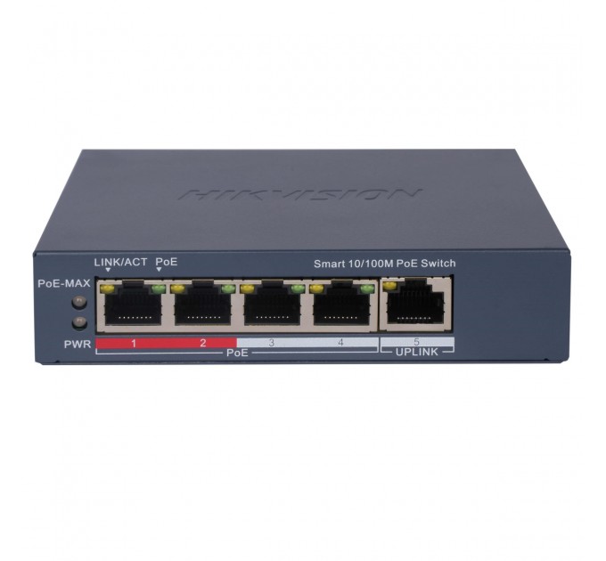 Комутатор Hikvision DS-3E1105P-EI/V2 POE