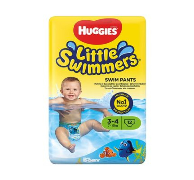 Huggies Підгузки Huggies Little Swimmer 3-4 (7-15 кг) 12 шт (36000183399)