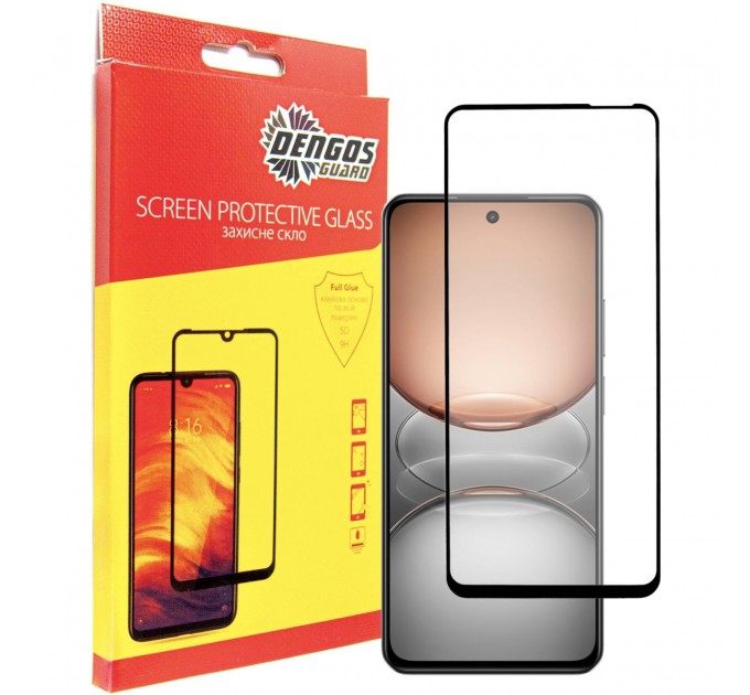 Dengos Захисне скло Dengos для Realme C75 Black Full Glue (TGFG-401)