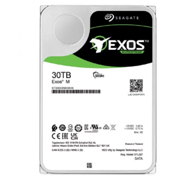 Seagate Жорсткий диск 3.5" 30TB Exos M Seagate (ST30000NM004K)