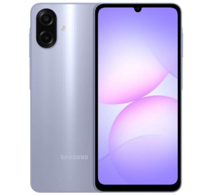 Samsung Мобільний телефон Samsung Galaxy A07 4/128Gb Light Violet (SM-A075FLVGSEK)