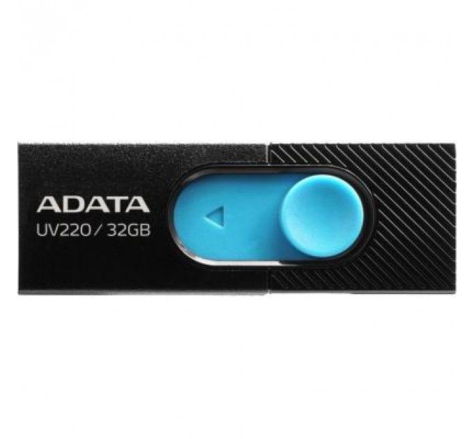 USB флеш накопичувач ADATA 32GB UV320 Black/Blue USB 3.1 (AUV320-32G-RBKBL)