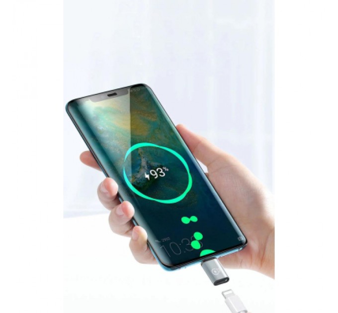 Перехідник Lightning F to USB-C M gray XoKo (XK-AC-027)