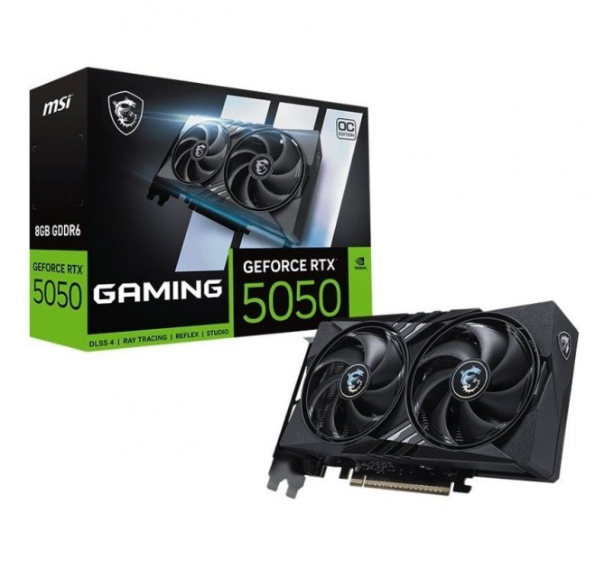 MSI Відеокарта GF RTX 5050 8GB GDDR6 Gaming OC MSI (GeForce RTX 5050 8G GAMING OC)