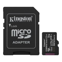 Карта пам`яті MicroSDXC 1TB UHS-I Class 10 Kingston Canvas Select Plus R150MB/s + SD адаптер (SDCS3/1TB)