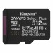 Карта пам`яті MicroSDXC 512GB UHS-I Class 10 Kingston Canvas Select Plus R150MB/s (SDCS3/512GBSP)