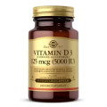 Solgar Вітамін Solgar Вітамін D3, Cholecalciferol, 5000 IU, 125 мкг, 60 вегетаріан (SOL03312)