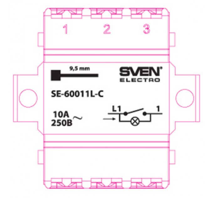 Вимикач Sven SE-60011L-C cream (7100034)