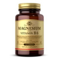 Solgar Мінерали Solgar Магній з вітаміном B6, Magnesium with Vitamin B6, 100 таблет (SOL01720)