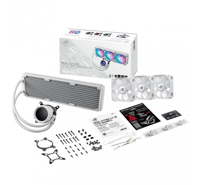 ASUS Система водяного охолодження Asus TUF Gaming LC III 360 ARGB LCD White (90RC01A2-B0EAY0)