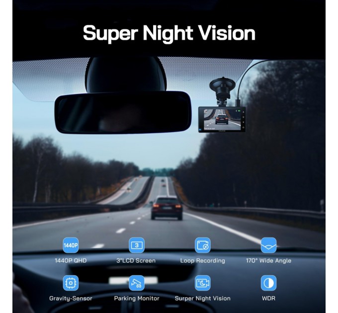 WOLFANG Відеореєстратор Wolfang WD02