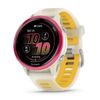 Смарт-годинник Garmin Forerunner 570 42mm Raspberry with Mango/Translucent Bone with Silver Buckle (010-02970-42)