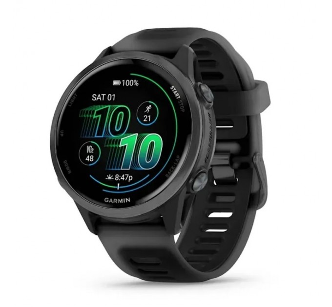 Смарт-годинник Garmin Forerunner 570 42mm Slate Gray with Black/Translucent Black Silicone with Slate Buckle (010-02970-40)