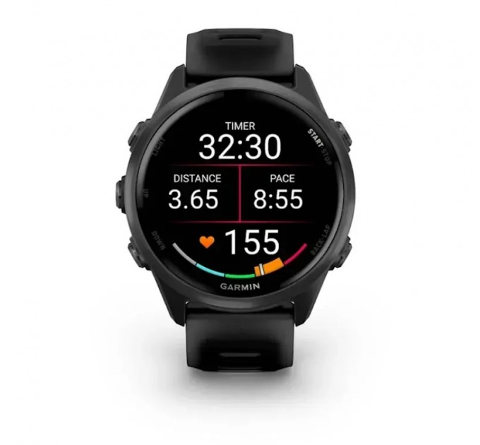 Смарт-годинник Garmin Forerunner 570 42mm Slate Gray with Black/Translucent Black Silicone with Slate Buckle (010-02970-40)