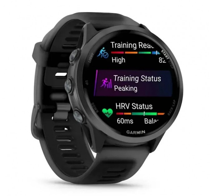 Garmin Смарт-годинник Garmin Forerunner 570 47mm Slate Gray with Black/Translucent Black Silicone with Slate Buckle (010-02971-40)