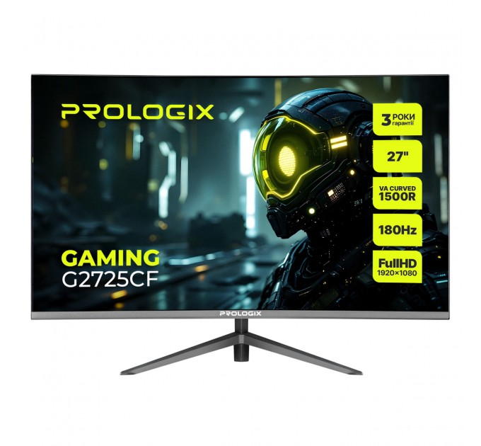 Prologix Монітор Prologix Gaming 27" G2725CF VA Black Curved 180Hz