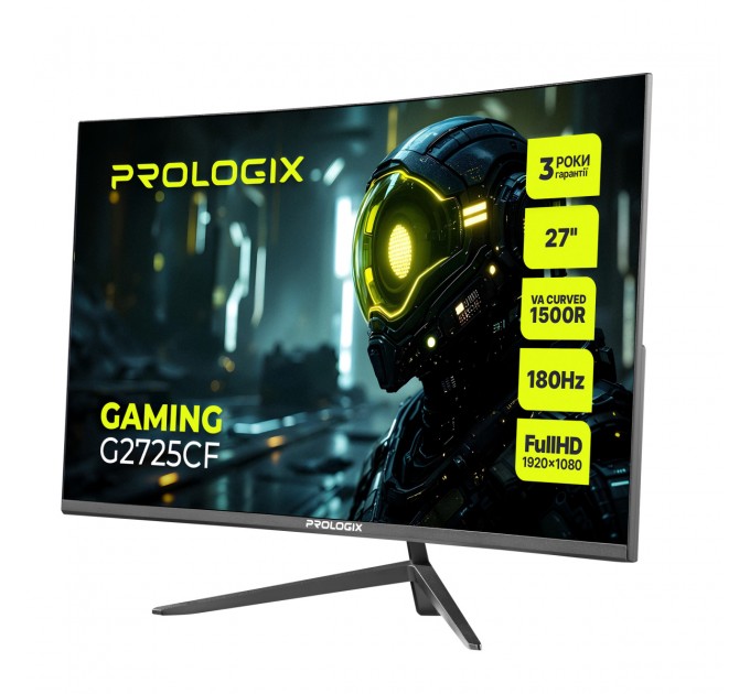 Prologix Монітор Prologix Gaming 27" G2725CF VA Black Curved 180Hz
